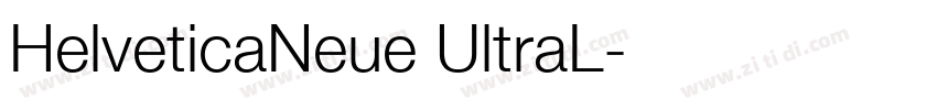 HelveticaNeue UltraL字体转换